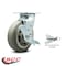 Service Caster 6 Inch Thermoplastic Rubber Caster with Roller Bearing and Brake/Swivel Lock SCC SCC-30CS620-TPRRF-TLB-BSL - alternate 5